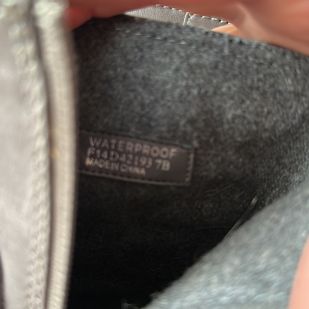 Cole Haan Weatherproof Stormcloud Grey Huntley Booties - Picture 10 of 14